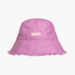 Playshoes-Girls Reversible Purple Pink Sunhat | Childrensalon Outlet