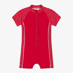Playshoes-Красный солнцезащитный костюм для девочек (UPF50+) | Childrensalon Outlet