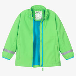 Playshoes-Green Softshell Rain Jacket | Childrensalon Outlet