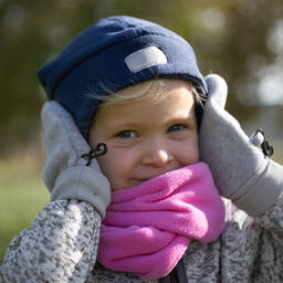 Playshoes-Grey Fleece Baby Mittens | Childrensalon Outlet