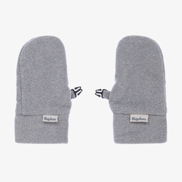 Playshoes-Grey Fleece Baby Mittens | Childrensalon Outlet