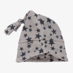 Playshoes-Grey Star Fleece Hat | Childrensalon Outlet