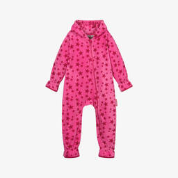 Playshoes-Pink Fleece Pramsuit | Childrensalon Outlet