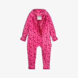 Playshoes-Pink Fleece Pramsuit | Childrensalon Outlet