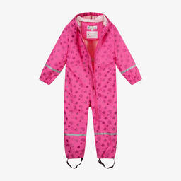 Playshoes-Pink Heart Print Rain Suit | Childrensalon Outlet