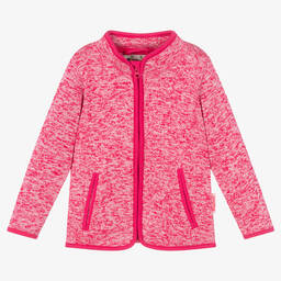 Playshoes-Pink Knitted Zip-up Top | Childrensalon Outlet