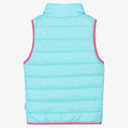 Playshoes-Turquoise Blue Puffer Gilet | Childrensalon Outlet