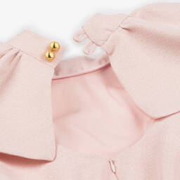 POCA & POCA-فستان وردي لامع للبنات مع كشكش | Childrensalon Outlet