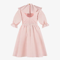 POCA & POCA-فستان وردي لامع للبنات مع كشكش | Childrensalon Outlet