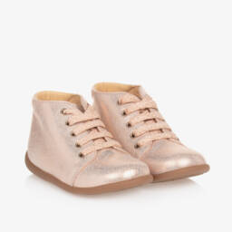 Pom d'Api-Girls Blush Shimmer Walker Boots | Childrensalon Outlet