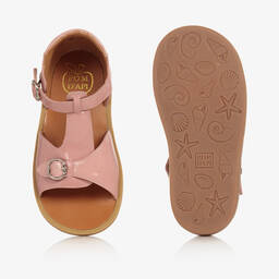 Pom d'Api-Розовые сандалии из лакированной кожи | Childrensalon Outlet
