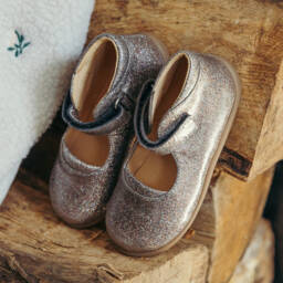 بوم دابي-حذاء بسير لون فضي براق للبنات | Childrensalon Outlet