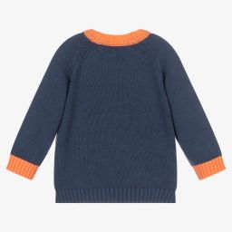 Powell Craft-Baby Blue Cotton Deer Sweater | Childrensalon Outlet