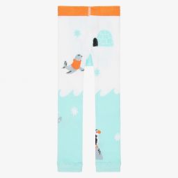 Powell Craft-Blue Polar Bear Leggings | Childrensalon Outlet