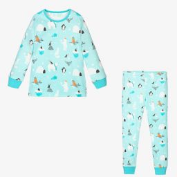 Powell Craft-Blue Polar Print Pyjamas | Childrensalon Outlet