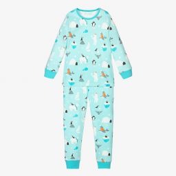 Powell Craft-Blue Polar Print Pyjamas | Childrensalon Outlet
