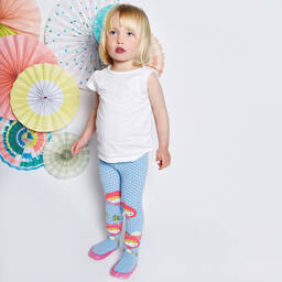 Powell Craft-Blue Riding Hood Leggings | Childrensalon Outlet