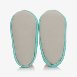 بووال كرافت-حذاء منزلي أزرق دافئ للأولاد بنقشة النحلة | Childrensalon Outlet