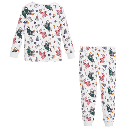 Powell Craft-Boys White Cotton Pyjamas | Childrensalon Outlet