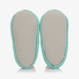 Powell Craft-حذاء موكاسين دافئ للبنات بلون وردي مع تصميم دب | Childrensalon Outlet