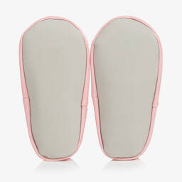 Powell Craft-Бело-розовые тапочки-носки с бабочками | Childrensalon Outlet