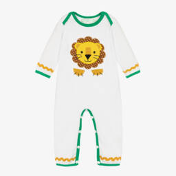 بووال كرافت-أفرول بيبي غرو "الأسد"  قطن لون أبيض | Childrensalon Outlet