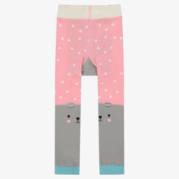 Powell Craft-Розово-серые легинсы с медвежатами | Childrensalon Outlet