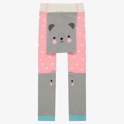 Powell Craft-Розово-серые легинсы с медвежатами | Childrensalon Outlet
