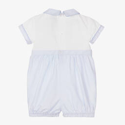 Pretty Originals-Baby Boys Blue Stripe Cotton Shortie | Childrensalon Outlet
