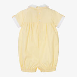 بريتي أوريجينال-بودي سوت قطن لون أصفر للمواليد | Childrensalon Outlet