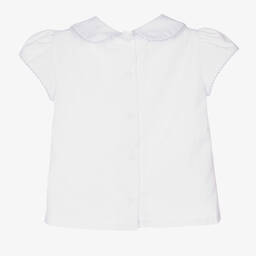 Pretty Originals-Baby Girls Blue Dungaree Shorts Set | Childrensalon Outlet