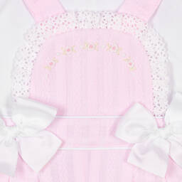 Pretty Originals-Бело-розовый комплект с шортами на бретелях | Childrensalon Outlet