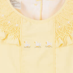 Pretty Originals-Baby Girls Yellow Ruffle Shortie | Childrensalon Outlet