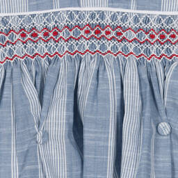 بريتي أوريجينال-بِدلة رسمية أطفال ولادي قطن لون أزرق وأبيض | Childrensalon Outlet