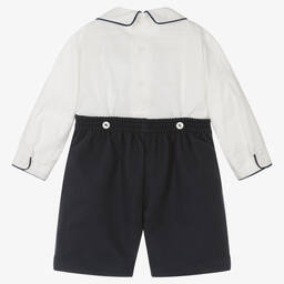 Pretty Originals-بِدلة رسمية سموكينغ لون أبيض وأزرق | Childrensalon Outlet