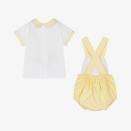 Pretty Originals-Boys Sunny Cotton Dungaree Set | Childrensalon Outlet