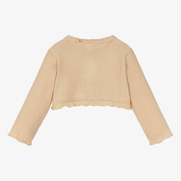Pretty Originals-Бежевый трикотажный кардиган | Childrensalon Outlet