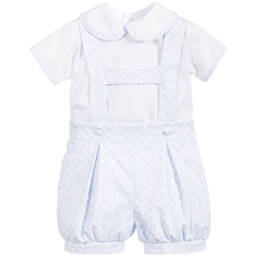 Pretty Originals-Girls Blue Shirt & Shorts Set | Childrensalon Outlet