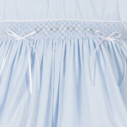 Pretty Originals-Girls Blue Smocked Ensemble with Bow Accents | Childrensalon Outlet