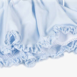 Pretty Originals-Girls Blue Smocked Ensemble with Bow Accents | Childrensalon Outlet