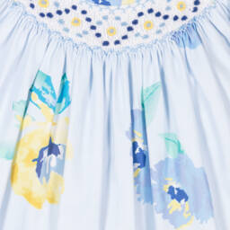 Pretty Originals-Girls Elegant Blue Floral Ensemble | Childrensalon Outlet