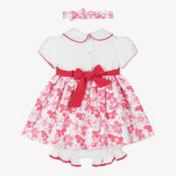 Pretty Originals-Элегантный розовый хлопковый ансамбль для девочек | Childrensalon Outlet