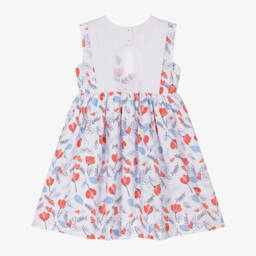 Pretty Originals-فستان أبيض أنيق للبنات مزين بالزهور | Childrensalon Outlet