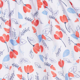 Pretty Originals-فستان أبيض أنيق للبنات مزين بالزهور | Childrensalon Outlet