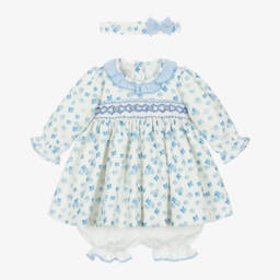 Pretty Originals-Girls Floral Smocked Dress Ensemble | Childrensalon Outlet