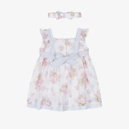 Pretty Originals-Girls Floral Voile Dress & Headband | Childrensalon Outlet