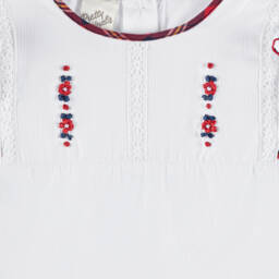 Pretty Originals-Girls Navy & White Ruffle Set | Childrensalon Outlet