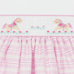 Pretty Originals-Розовое платье в клетку со сборками и трусики | Childrensalon Outlet