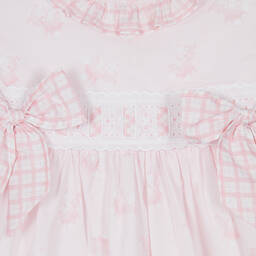Pretty Originals-Girls Pink Cotton Dress Set | Childrensalon Outlet