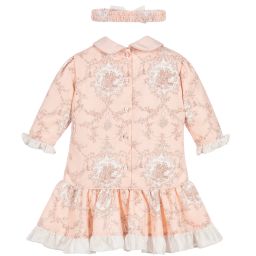 Pretty Originals-Girls Pink Dress & Headband  | Childrensalon Outlet